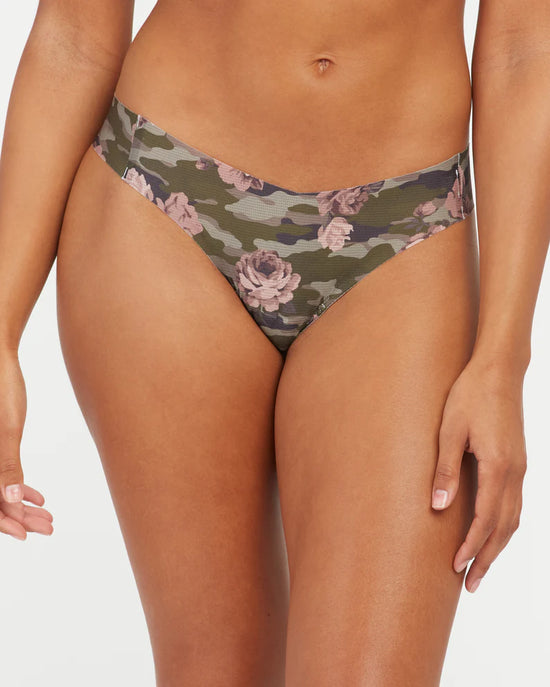Load image into Gallery viewer, Spanx Under Statements Thong | Rose Camo
