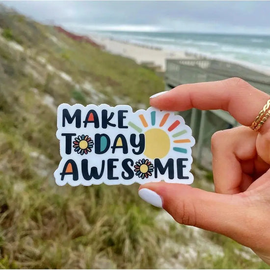 Load image into Gallery viewer, Sunny Make Today Awesome Sticker

