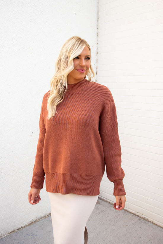 Abbie Chunky Sweater | Terracotta