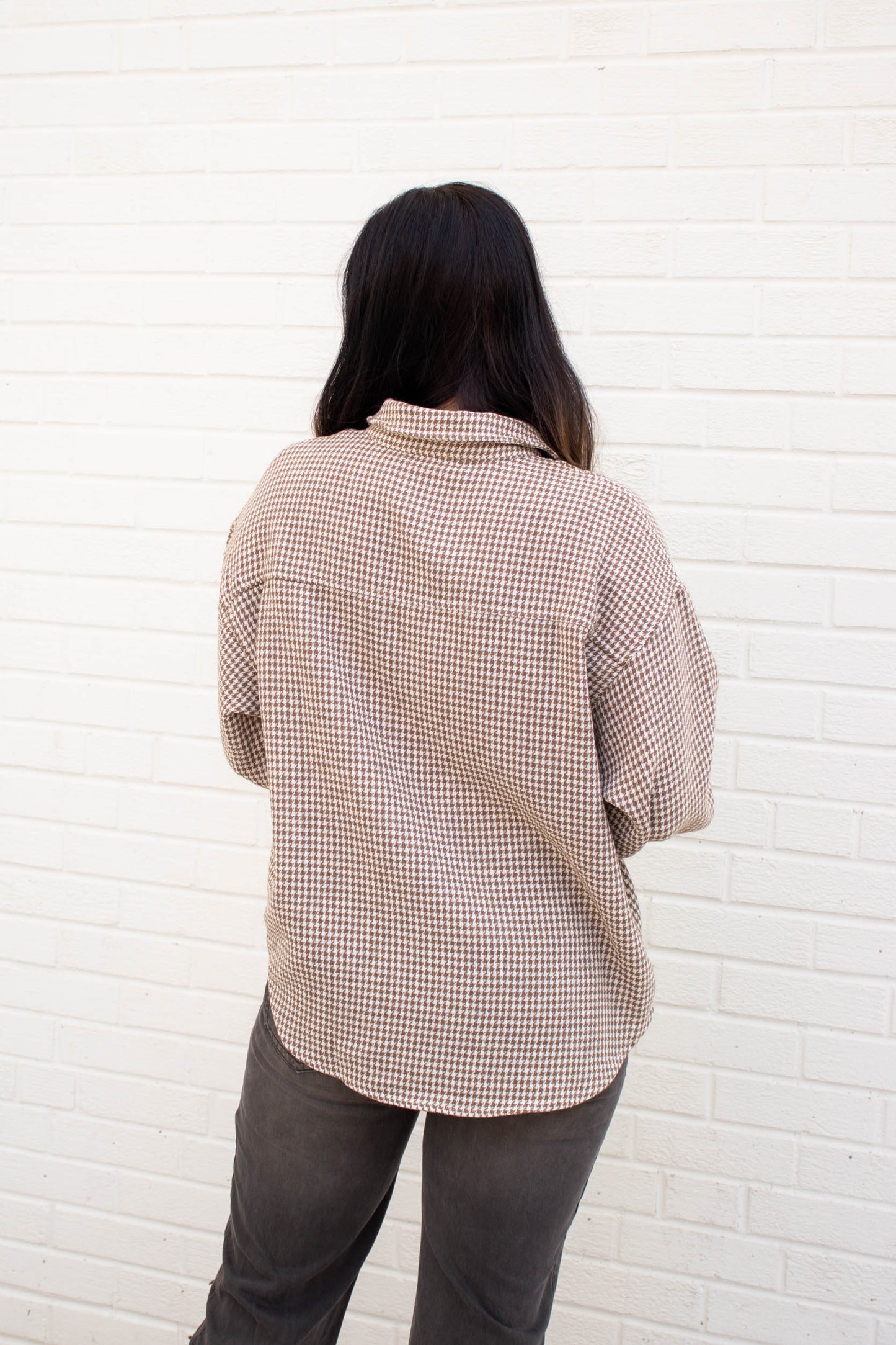 Eva Button Up Shacket | Taupe