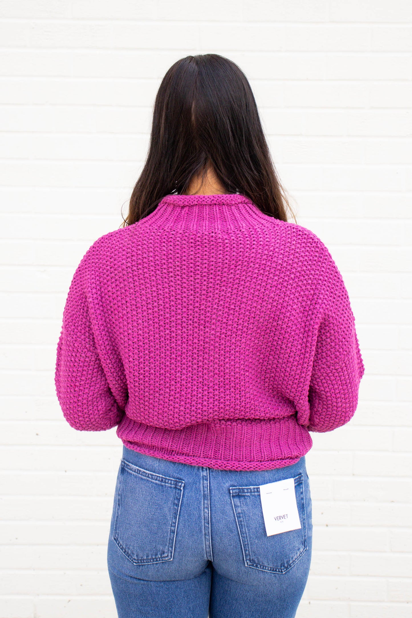 Load image into Gallery viewer, Addison Turtleneck Sweater | Magenta
