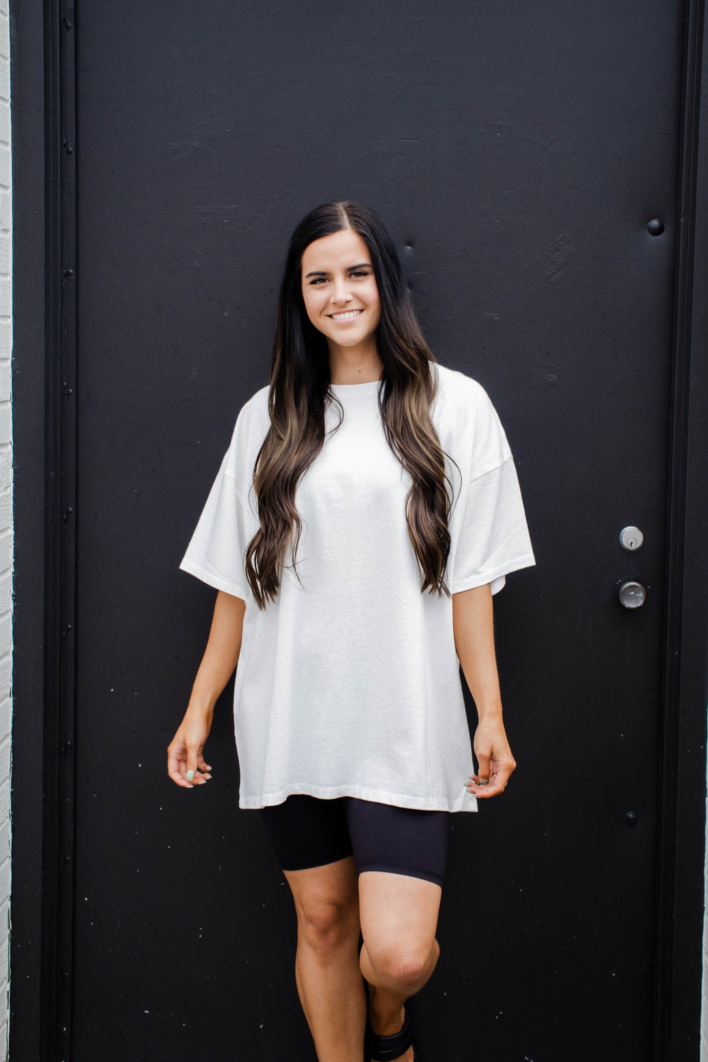 Leah Oversized Tee | Off White