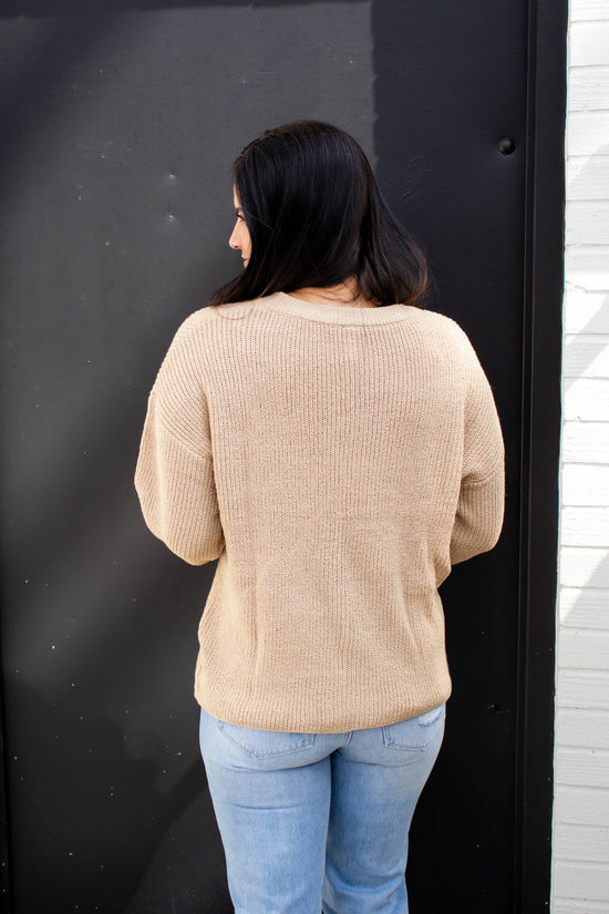 Local Stitched Sweater | Taupe