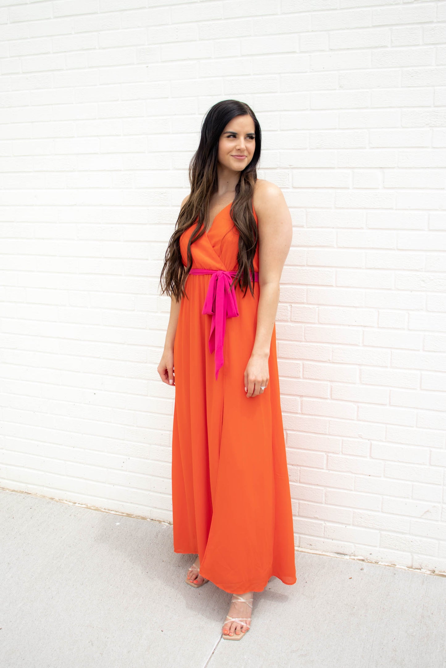 Load image into Gallery viewer, Blair Wrap Maxi Dress | Poppy Red
