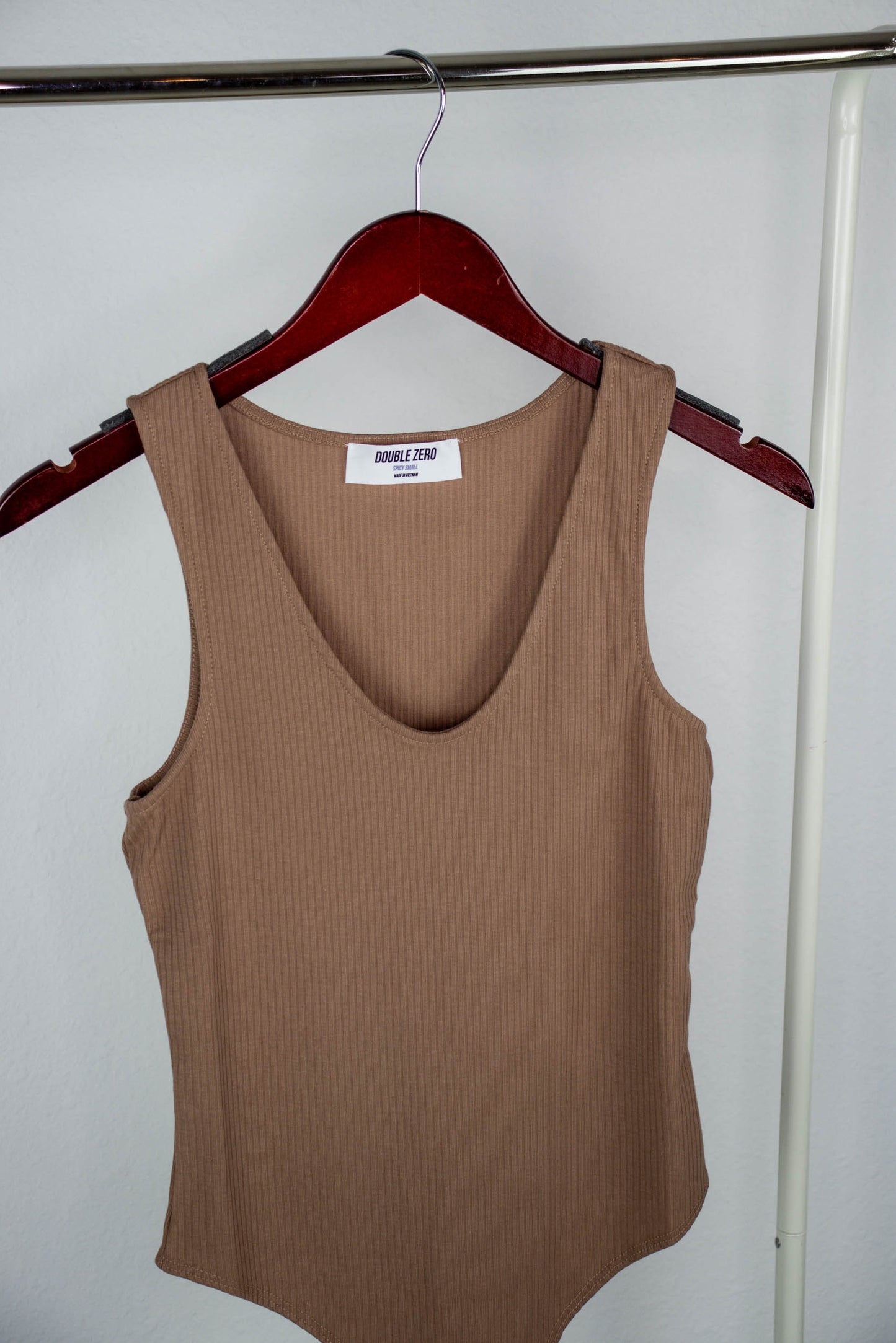 Load image into Gallery viewer, Rachelle Ribbed Tank Bodysuit | Chocolate Milk
