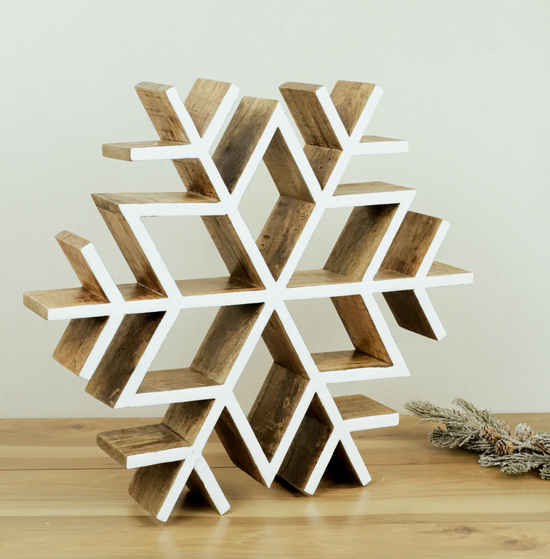 24" Wood Snowflake PDNC23-28