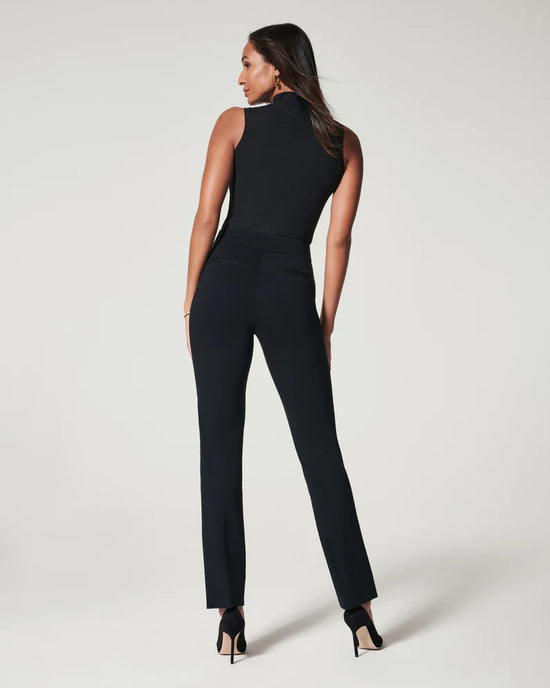 Load image into Gallery viewer, Spanx The Perfect Pant Slim Straight | Black
