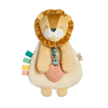 Itzy Friends Lovey Lion Plush with Silicone Teether Toy