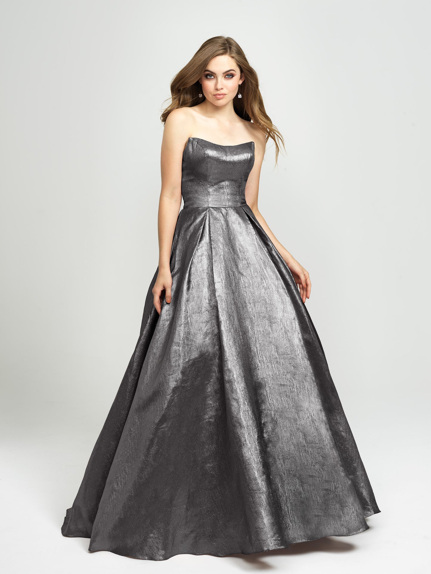 19-111 Prom Dress Blush, Dark Grey, Turquoise