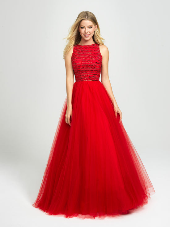 19-119 Prom Dress Red, Purple, Black