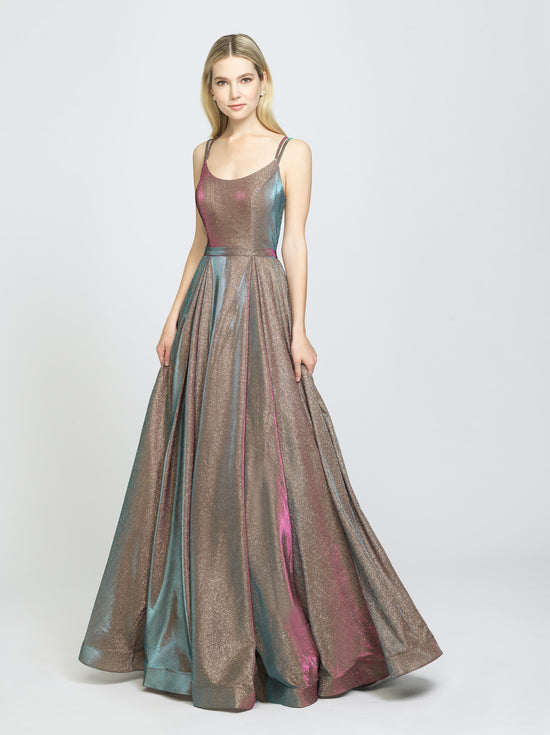 19-209 Prom Dress Silver