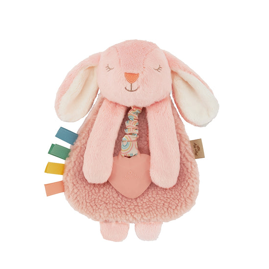 Itzy Friends Lovey™ Bunny Plush with Silicone Teether Toy