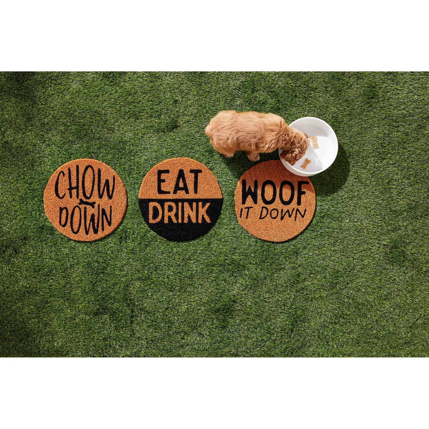 Load image into Gallery viewer, Eat Coir Pet Bowl Mat
