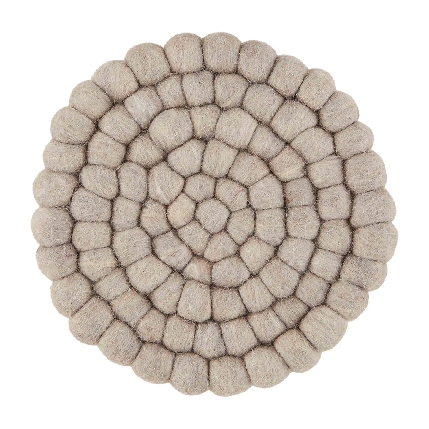 Load image into Gallery viewer, Taupe Felted Wool Trivets
