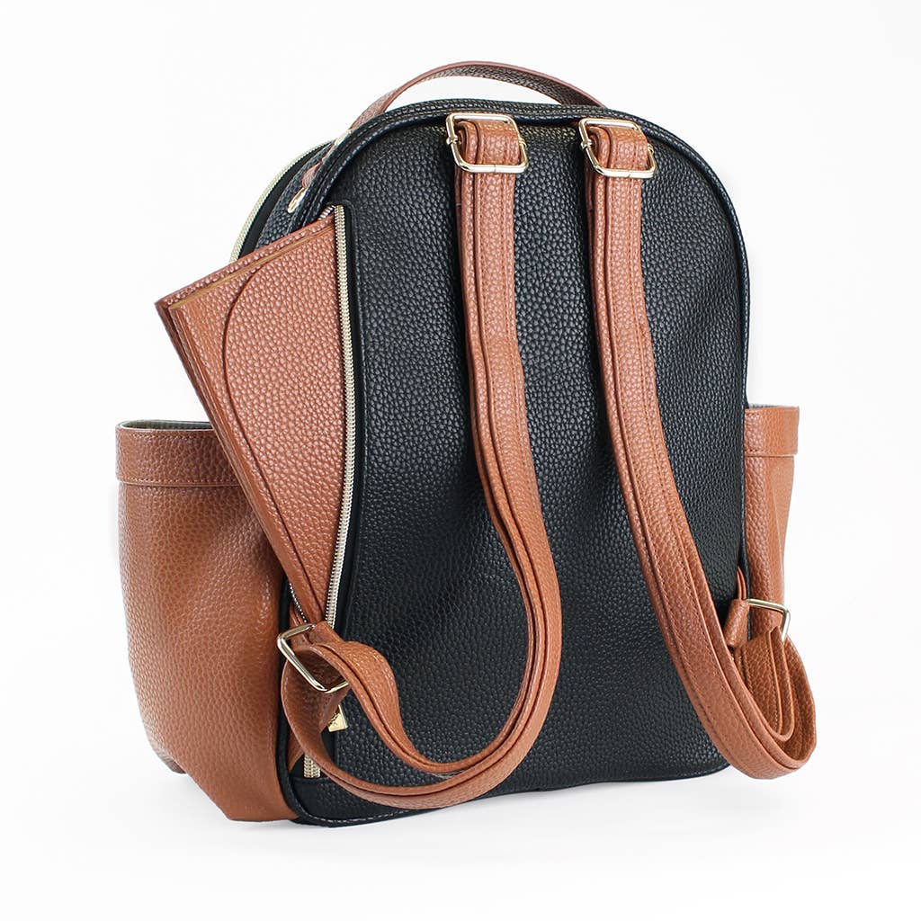 Load image into Gallery viewer, Coffee &amp;amp; Cream Itzy Mini Backpack
