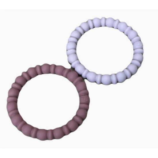 Teething Bracelet Set | Mauve/Lavender