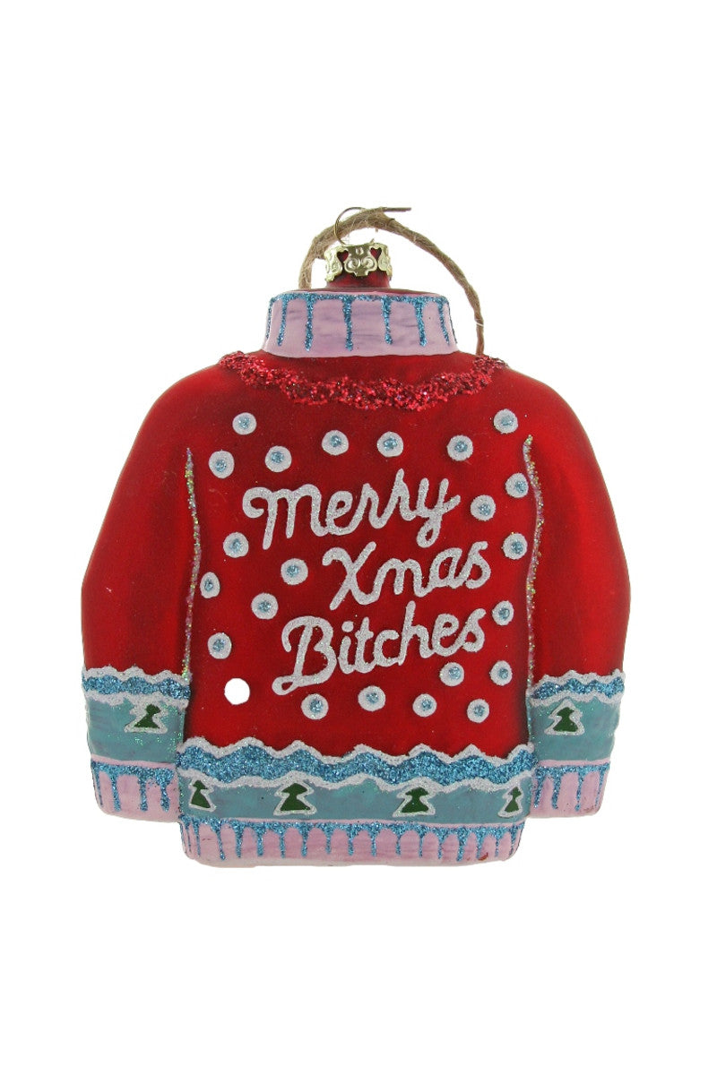 Christmas Sweater Red Ornament