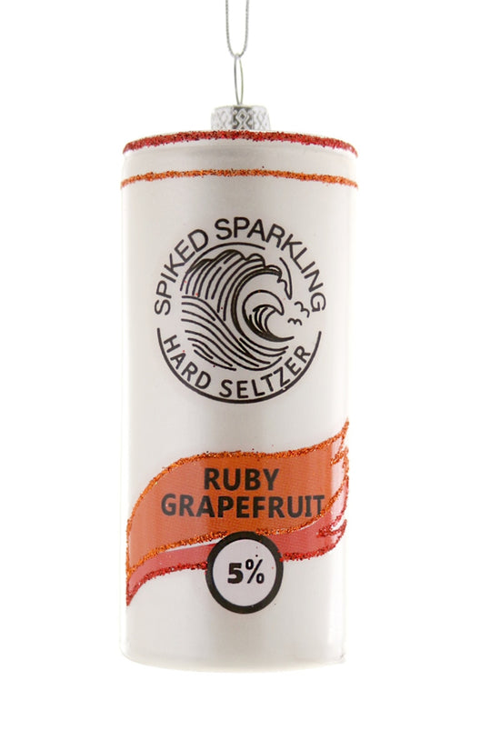 Spiked Seltzer Ornament | Ruby Grapefruit