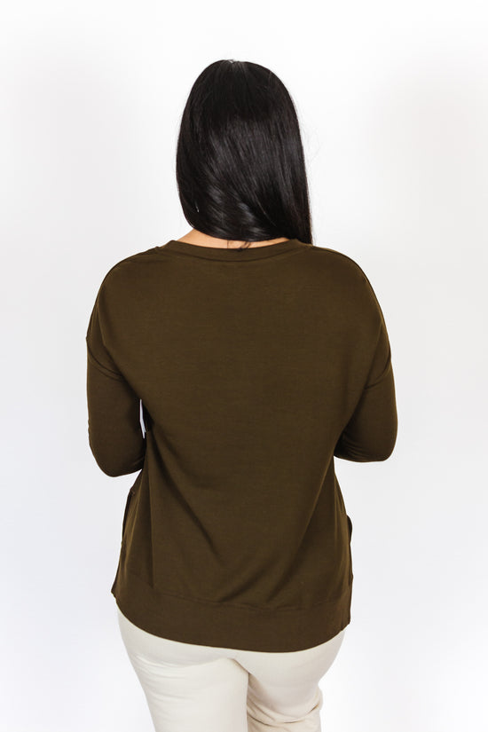 Load image into Gallery viewer, Lounge Long Sleeve Espresso
