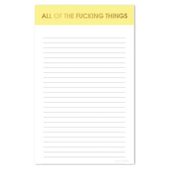 All Of The Fucking Things Notepad