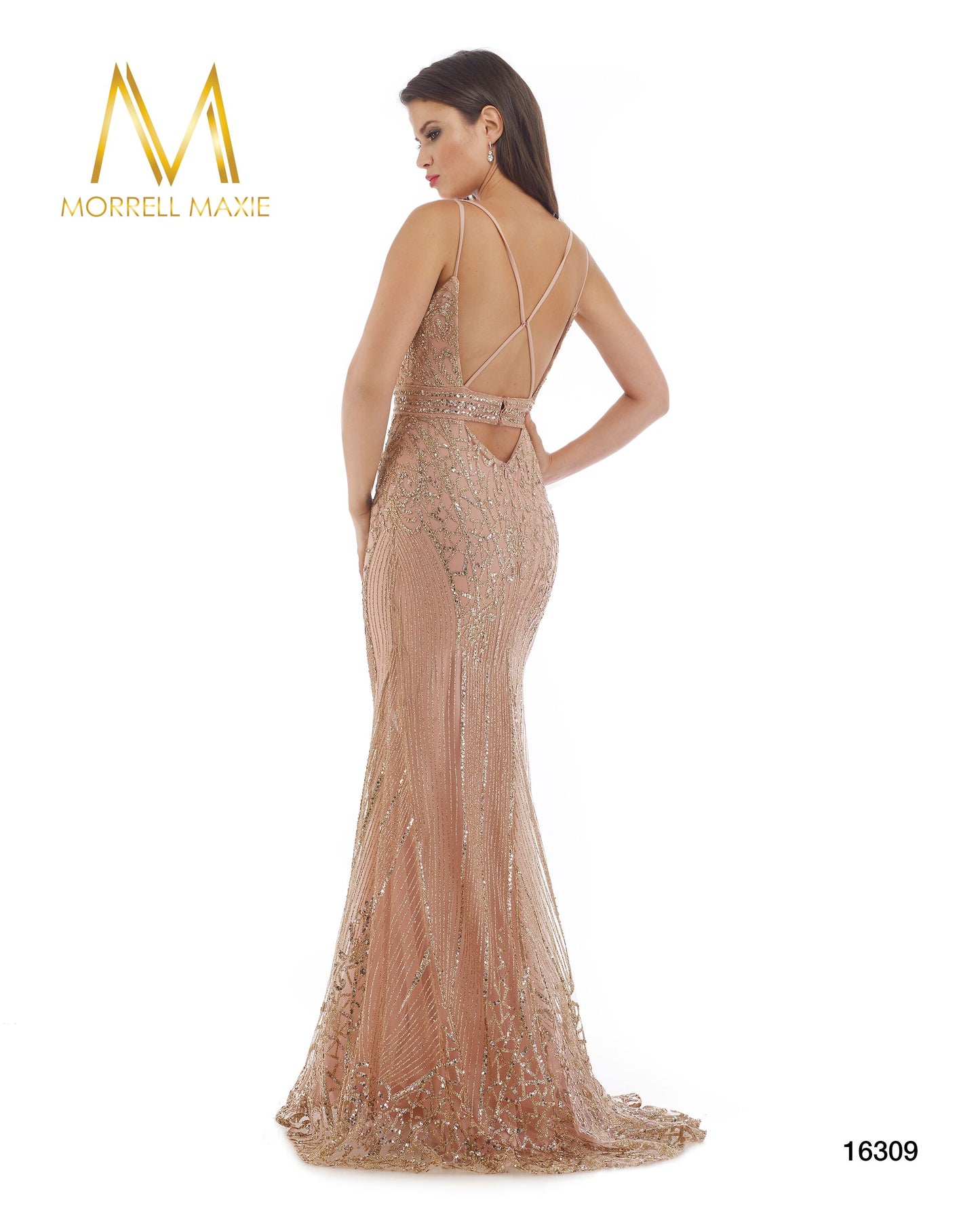 Load image into Gallery viewer, 16309 Prom Dress Rosegold

