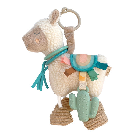 Itzy Friends Link & Love™ Llama Activity Plush Silicone Teether Toy
