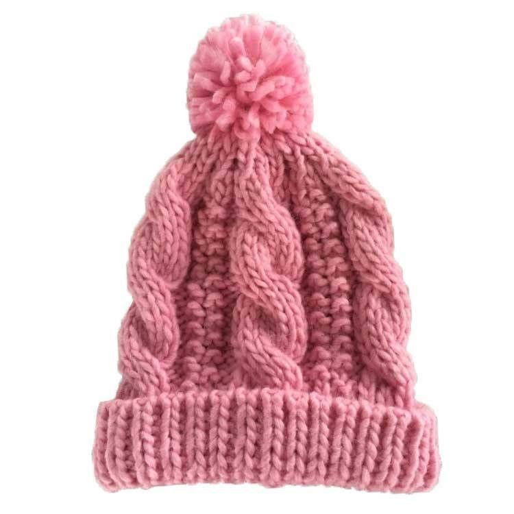 Load image into Gallery viewer, Cable Pom Pom Beanie
