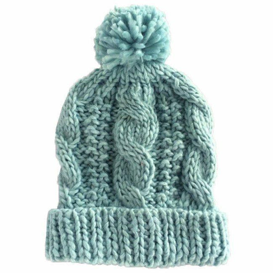 Load image into Gallery viewer, Cable Pom Pom Beanie
