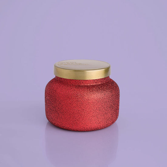 19oz. Red Glitter Volcano Candle